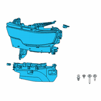 OEM 2019 Ram 1500 HEADLAMP Right Diagram - 68316084AG