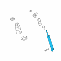 OEM 2010 Kia Optima Rear Shock Absorber Assembly Diagram - 553112G700