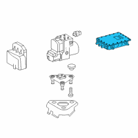 OEM 2003 Dodge Sprinter 2500 Anti-Lock Brake System Module Diagram - 5133700AA