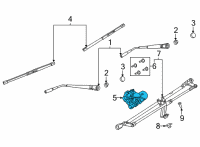 OEM Ford Bronco MOTOR ASY - WIPER Diagram - M2DZ-17508-C