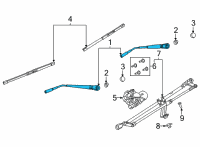 OEM Ford Bronco ARM ASY - WIPER Diagram - M2DZ-17527-A