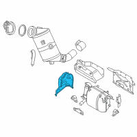 OEM 2018 BMW i3 Heat Shield, Rear Silencer Diagram - 18-30-8-609-802