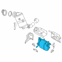 OEM 2021 BMW i3 Exhaust Muffler Tail Pipe Diagram - 18-30-7-623-124