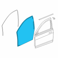 OEM 2015 Jeep Compass WEATHERSTRIP-Front Door Mounted Diagram - 5074644AF