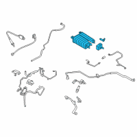 OEM 2018 Lincoln Continental Vapor Canister Diagram - GD9Z-9D653-A