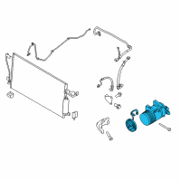 OEM Nissan Titan XD Compressor Assy-Cooler Diagram - 92600-9FU4A