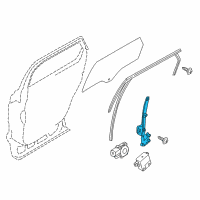 OEM Ford Edge Window Regulator Diagram - FT4Z-5827008-C