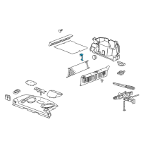 OEM 2006 Chevrolet Impala Strap Asm-Rear Compartment Floor Panel Carpet Pull(Servi**Black Diagram - 22733633