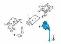 OEM Cadillac CT4 Rear Sensor Diagram - 23350463