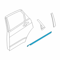 OEM Ford Focus Belt Weatherstrip Diagram - 8S4Z-5425860-B