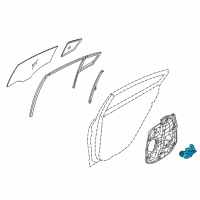 OEM Kia Motor Assembly-Power Window Regulator Diagram - 83450A7000