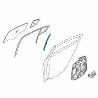 OEM 2017 Kia Forte Channel Assembly-Rear Door Door Diagram - 83510A7000