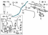 OEM 2021 Buick Envision Washer Hose Diagram - 39123428