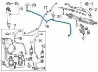 OEM Buick Envision Washer Hose Diagram - 84762131