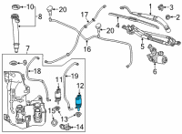OEM 2021 Buick Envision Rear Washer Pump Diagram - 13514506