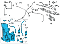 OEM 2022 Buick Envision Washer Reservoir Diagram - 26289050