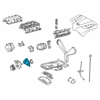 OEM 2008 Lexus GX470 Crankshaft Seal Diagram - 11381AC020