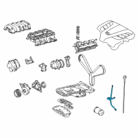 OEM 2005 Lexus LS430 Guide, Oil Level Gage Diagram - 11452-50151