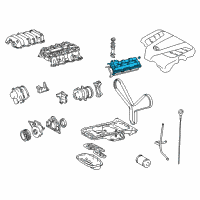 OEM Lexus LS430 Cover Sub-Assy, Cylinder Head Diagram - 11202-50070