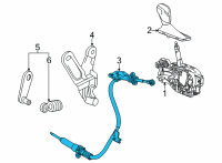 OEM Cadillac Shift Control Cable Diagram - 84941910