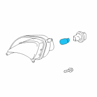 OEM Toyota RAV4 Prime Signal Lamp Bulb Diagram - 90981-15025