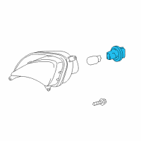 OEM 2019 Toyota Camry Signal Lamp Bulb Socket Diagram - 81128-06470