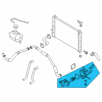 OEM 2009 Pontiac G3 Thermostat Housing Diagram - 25199826