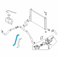 OEM 2010 Chevrolet Aveo Heater Hose Diagram - 95214144