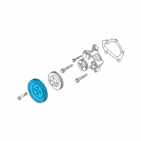 OEM Hyundai Tucson Pulley-Coolant Pump Diagram - 25221-23020