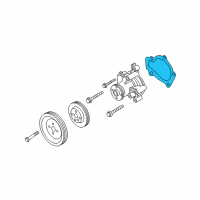 OEM 2011 Hyundai Elantra Gasket-Water Pump Diagram - 25124-23010