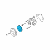 OEM Kia Sportage Pulley-Power Steering Diagram - 2522623501