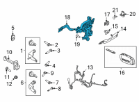 OEM 2021 Ford Bronco Sport LATCH Diagram - M1PZ-78219A64-C