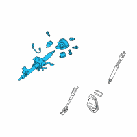 OEM 2013 Toyota 4Runner Column Assembly Diagram - 45250-35A51