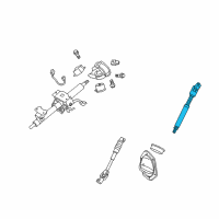 OEM Lexus GX460 Shaft Assembly, Steering Diagram - 45220-60280