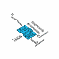 OEM 2005 Nissan Frontier Floor Assy-Front Diagram - 74312-EA230