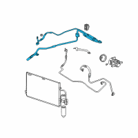 OEM Saturn LW200 AC Hoses Diagram - 22714739