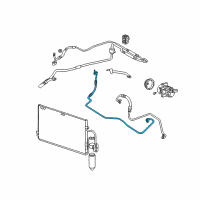 OEM 2003 Saturn LW200 AC Hoses Diagram - 90583328