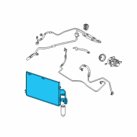 OEM 2003 Saturn LW200 Condenser Diagram - 19256744