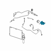 OEM 2001 Saturn LW200 Air Conditioner Compressor And Component Kit Diagram - 22676735