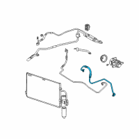 OEM Saturn L200 AC Hoses Diagram - 90585633