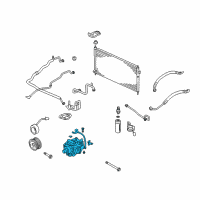 OEM 2002 Honda S2000 Compressor (Keihin) Diagram - 38810-PCX-016