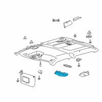 OEM 2017 Ford F-150 Reading Lamp Assembly Diagram - FL3Z-13776-BB