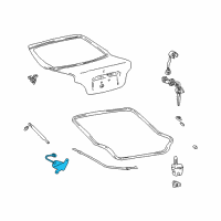 OEM 2002 Hyundai Accent Tail Gate Lock Actuator Assembly Diagram - 95750-25020