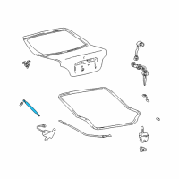 OEM 2000 Hyundai Accent Lifter Assembly-Tail Gate, LH Diagram - 81770-25210