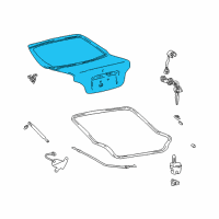 OEM Hyundai Accent Panel Assembly-Tail Gate Diagram - 73700-25210