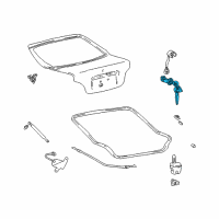 OEM 2001 Hyundai Accent Lock Assembly-Tail Gate Diagram - 81250-25C00