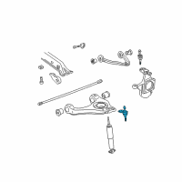 OEM GMC Sierra 3500 Lower Ball Joint Diagram - 19207137