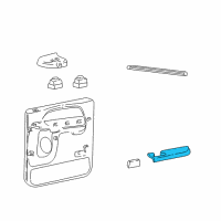 OEM 1999 Ford F-350 Super Duty Armrest Diagram - F81Z-2524101-BAA