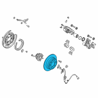 OEM 2016 Kia Optima Disc-Rear Brake Diagram - 584113S100