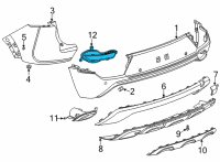 OEM 2021 Chevrolet Trailblazer Reflector Diagram - 42743462